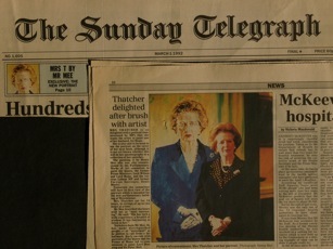 Portrait of Prime Minister Baroness (Margaret) Thatcher OM FRS by Henry Mee